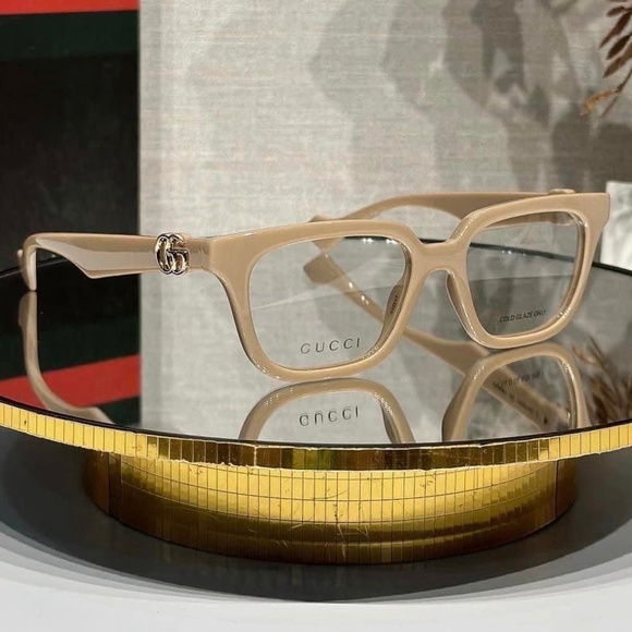 NWT Gucci GG1536O - 007 Nude Eyeglasses - Picture 4 of 10